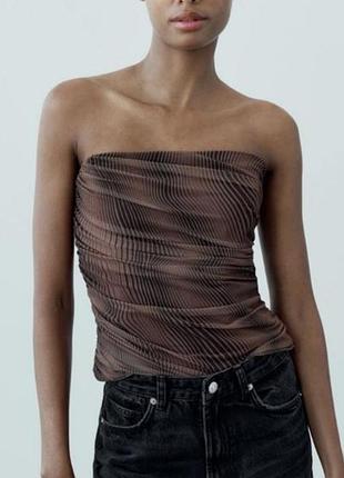 Brown Wrap Front Mini Skort