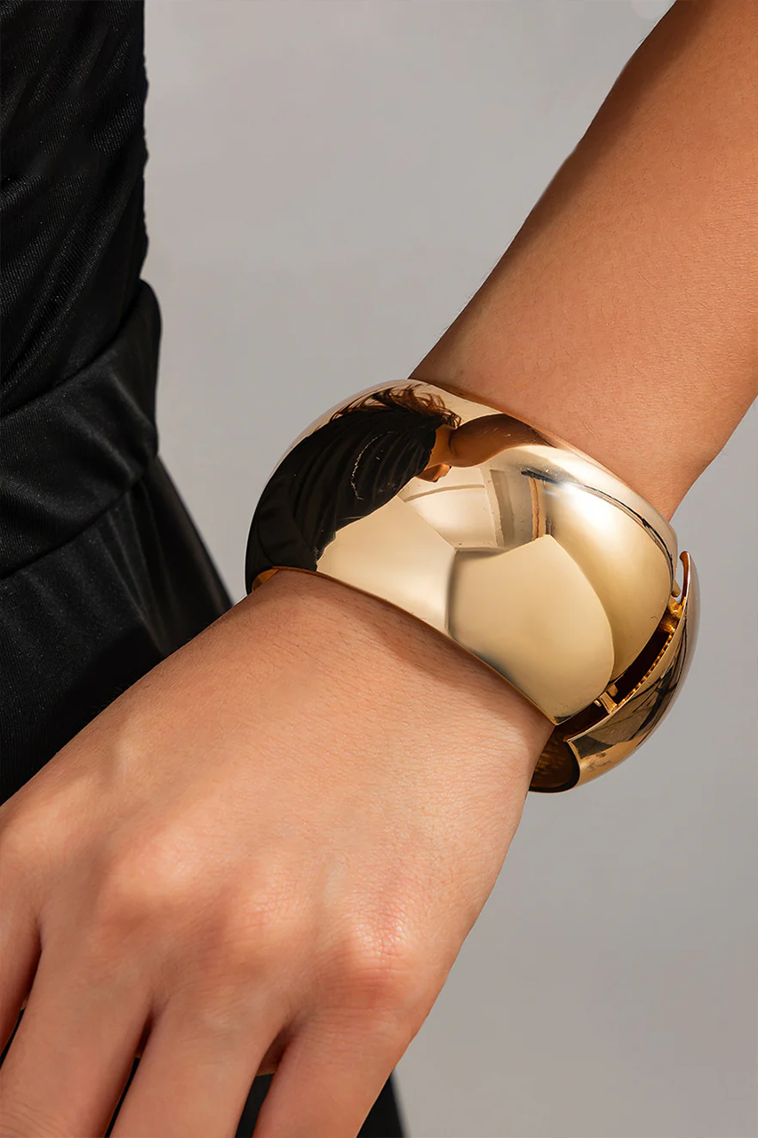 18K Gold Plated Chunky Bangle