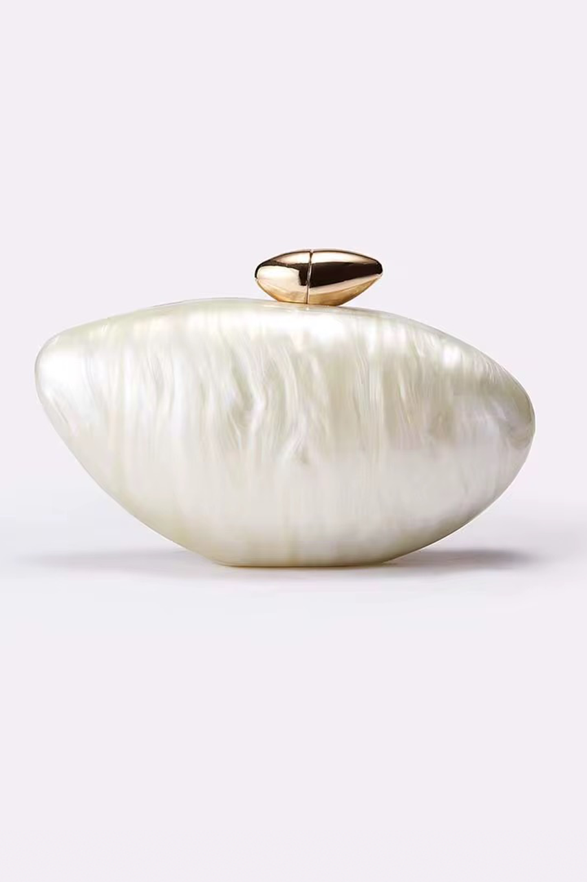 Pearl Acrylic Clutch Bag