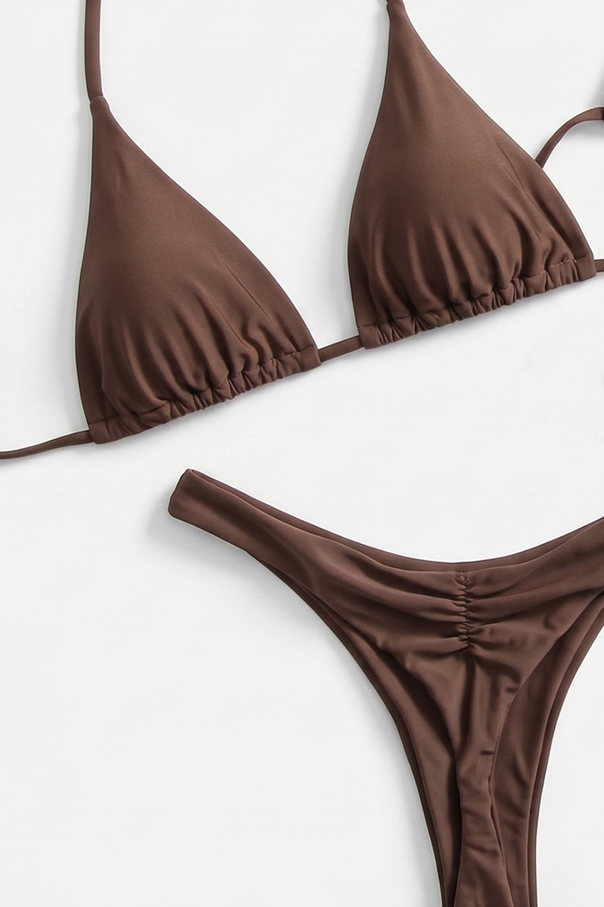 Brown Thong Bikini